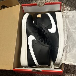 Nike Black and White COURT ROYAL 2 MID High-Top Sneakers